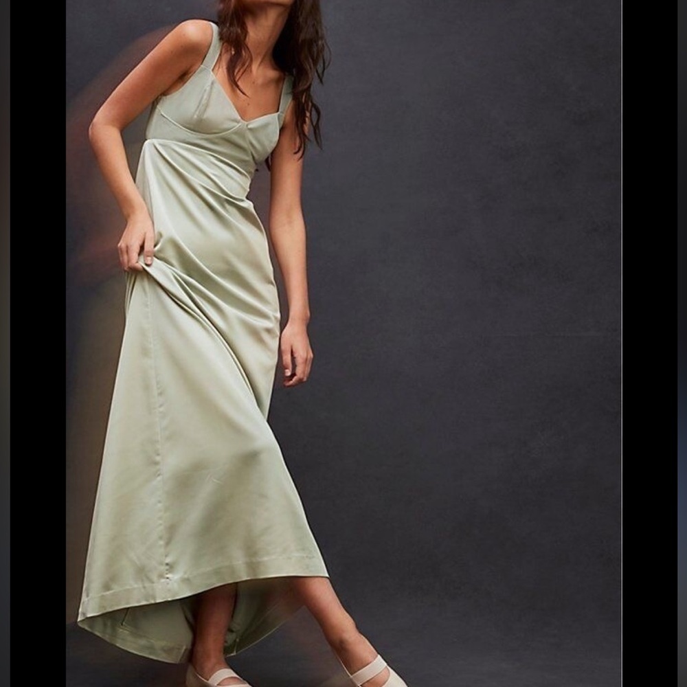 Free People Gia Satin Maxi Dress